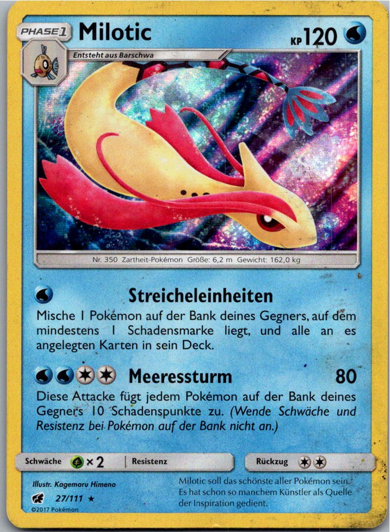 Milotic 27/111 Aufziehen der Sturmröte – Vorderseite
