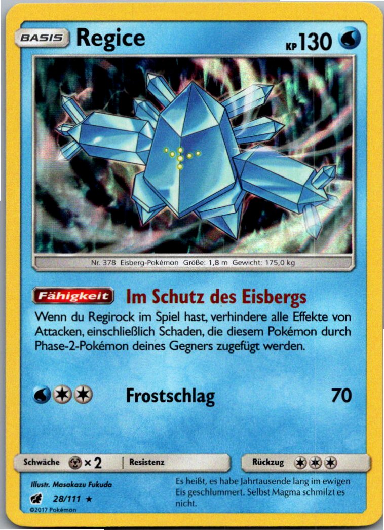 Regice 28/111 Aufziehen der Sturmröte – Vorderseite