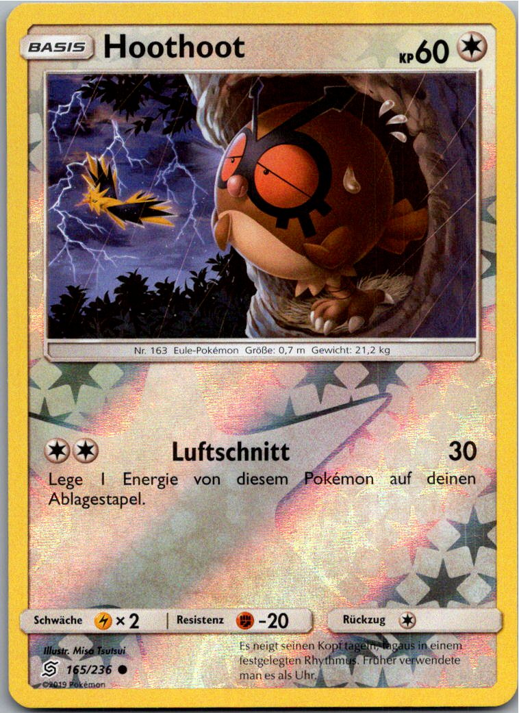 Hoothoot 165/236 Bund der Gleichgesinnten – Vorderseite