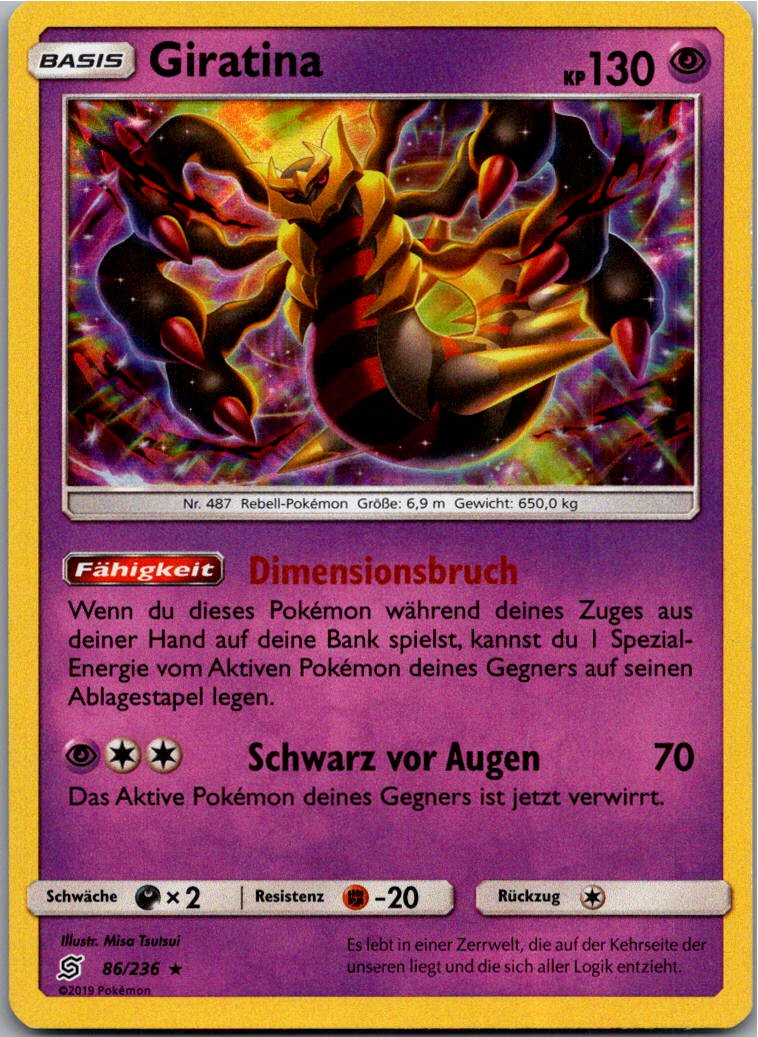 Giratina 86/236 Bund der Gleichgesinnten – Vorderseite