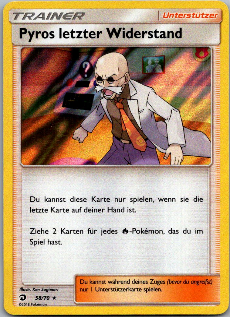 Pyros letzter Widerstand 58/70 Majestät Der Drachen – Vorderseite