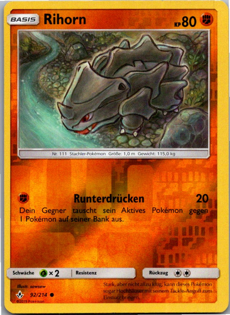 Rihorn 92/214 Kräfte im Einklang – Vorderseite
