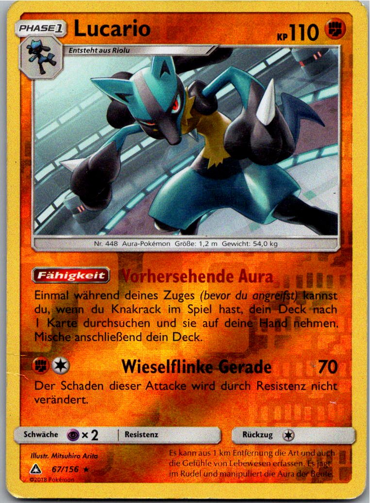 Lucario 67/156 Ultra-Prisma – Vorderseite
