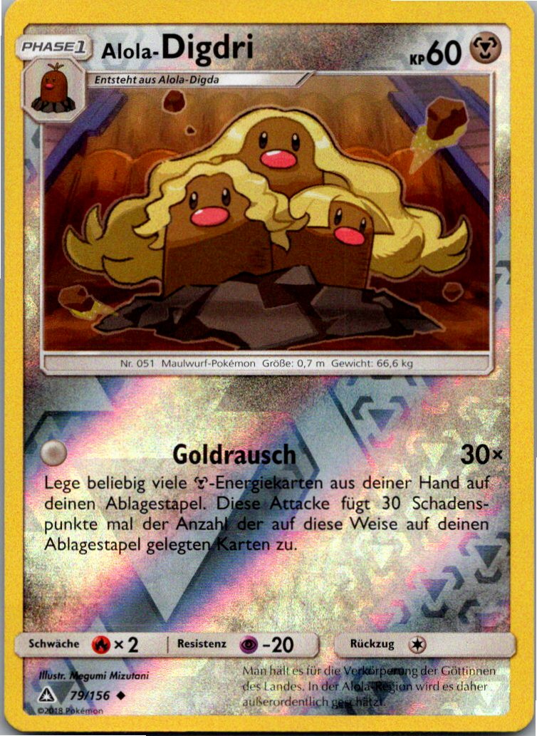 Alola-Digdri 79/156 Ultra-Prisma – Vorderseite