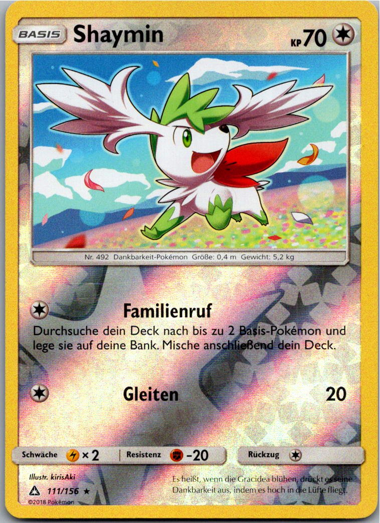Shaymin 111/156 Ultra-Prisma – Vorderseite