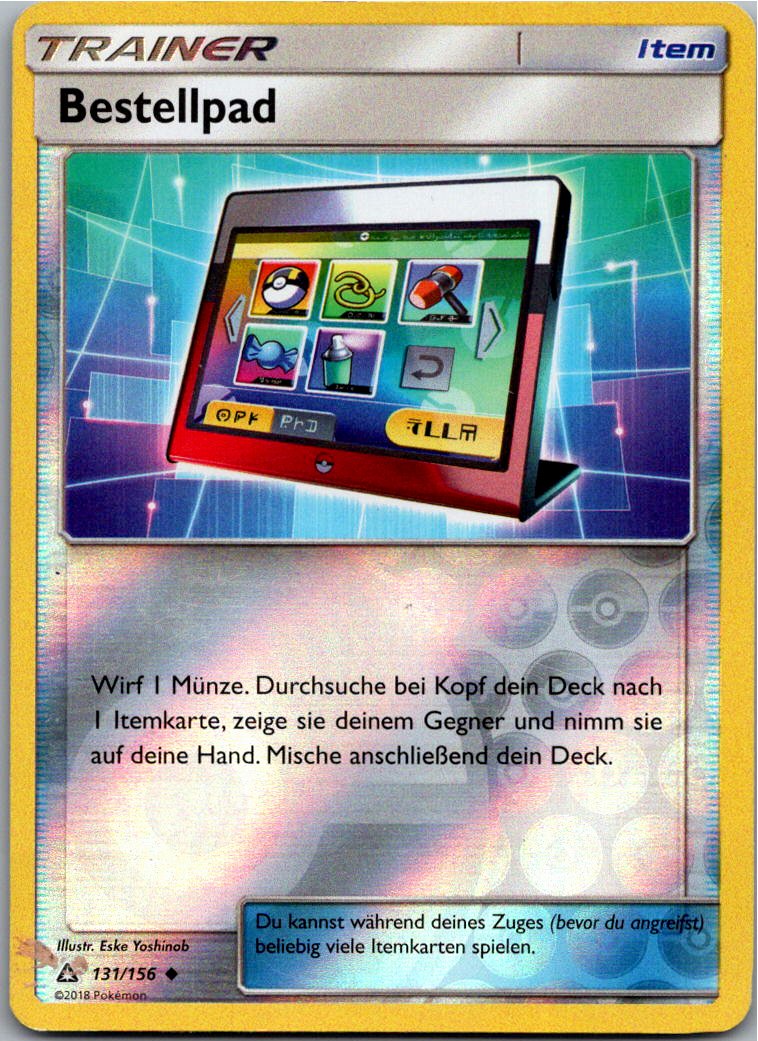 Bestellpad 131/156 Ultra-Prisma – Vorderseite
