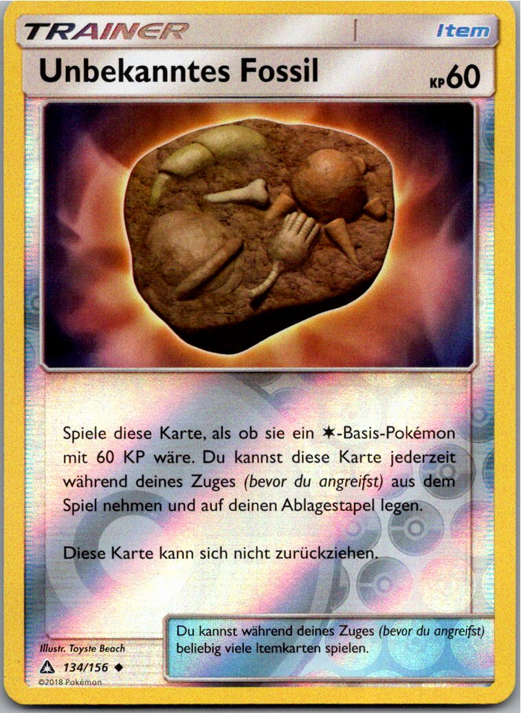 Unbekanntes Fossil 134/156 Ultra-Prisma – Vorderseite