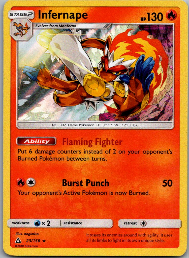 Infernape Panferno 23/156 Ultra-Prisma – Vorderseite