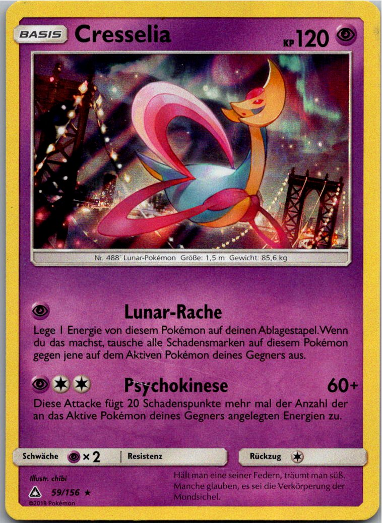 Cresselia 59/156 Ultra-Prisma – Vorderseite