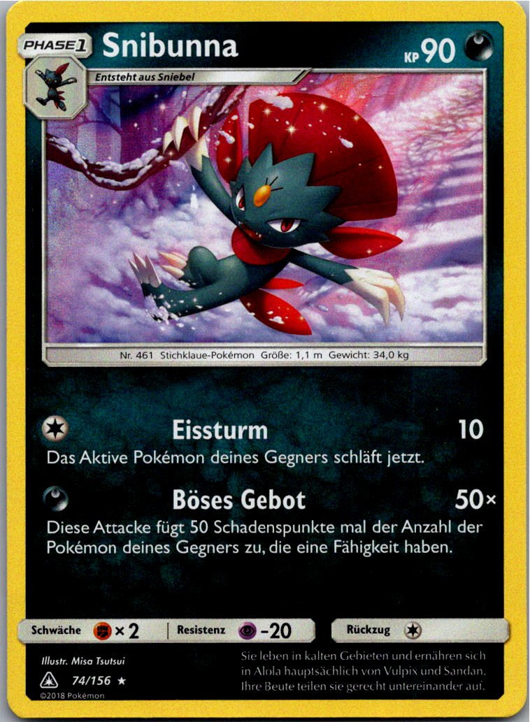 Snibunna 74/156 Ultra-Prisma – Vorderseite