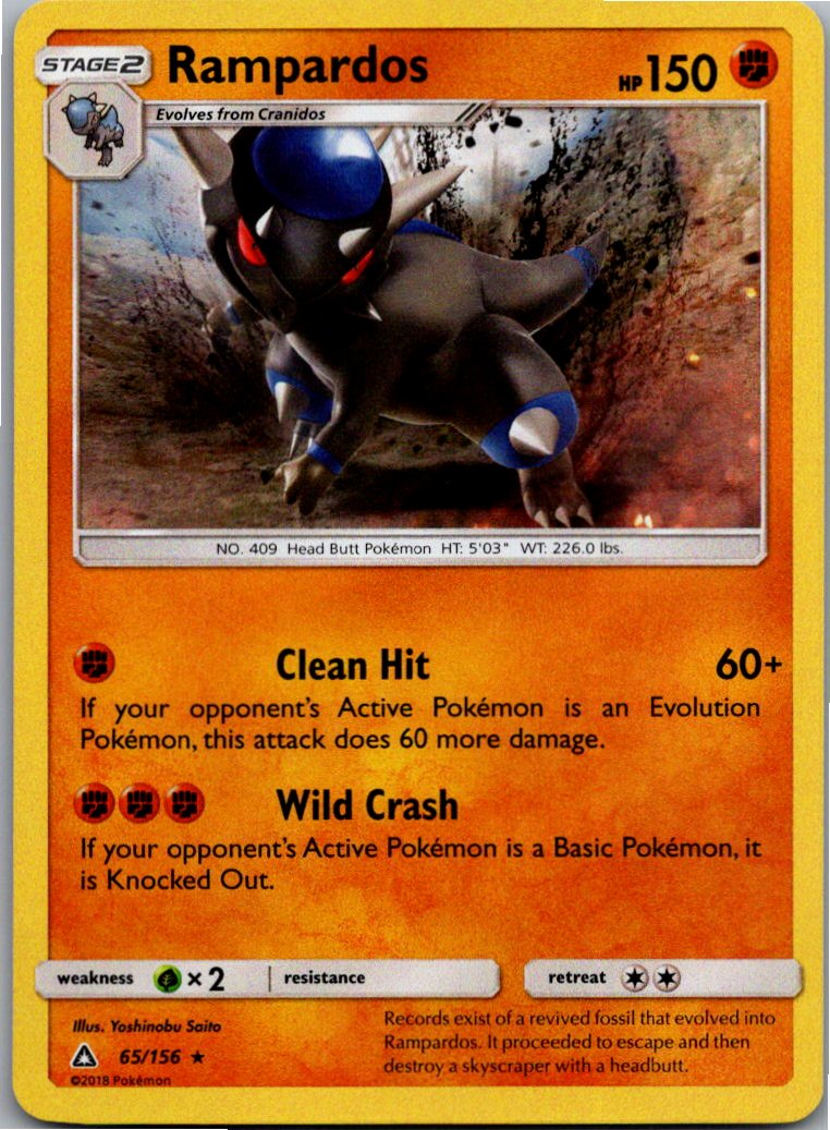 Rampardos Rameidon 65/156 Ultra-Prisma – Vorderseite