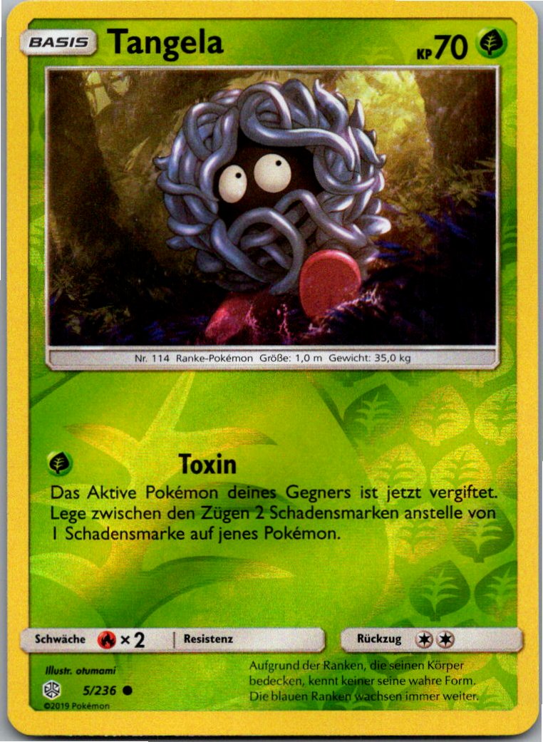 Tangela 5/236 Welten im Wandel – Vorderseite