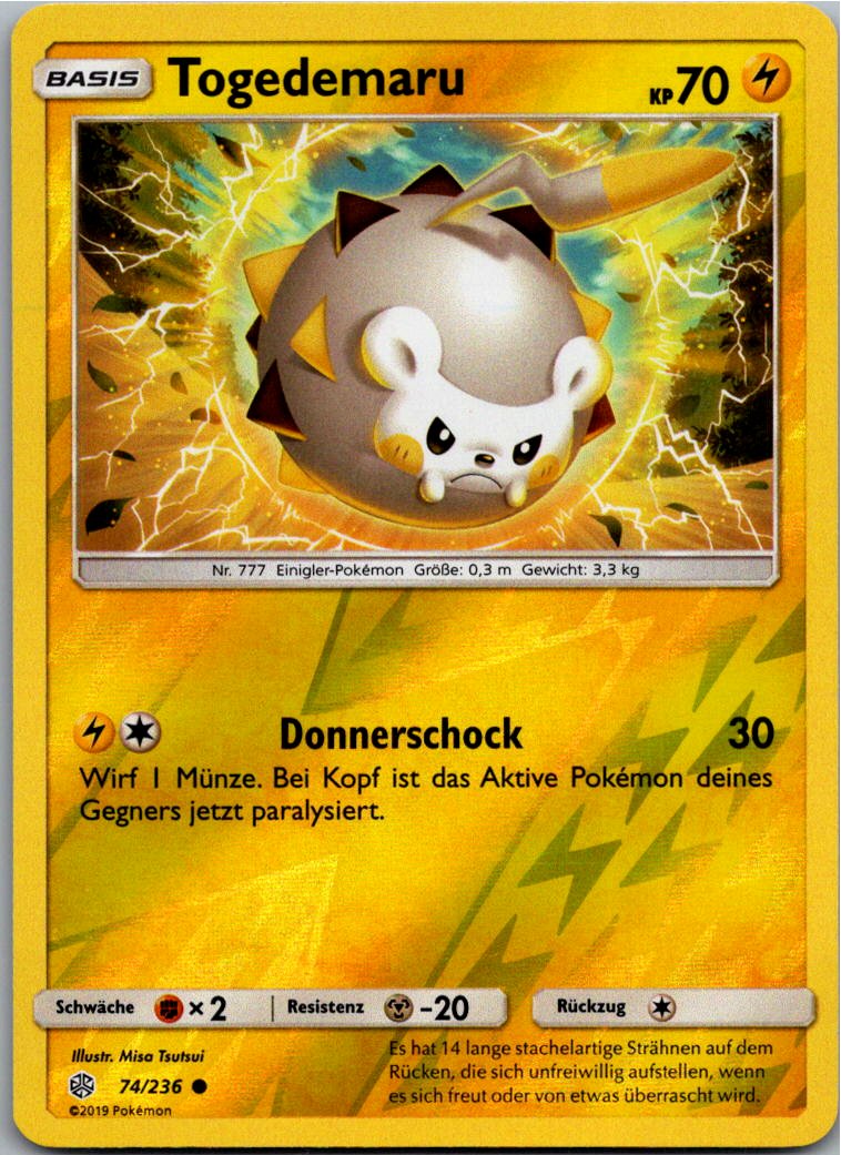 Togedemaru 74/236 Welten im Wandel – Vorderseite