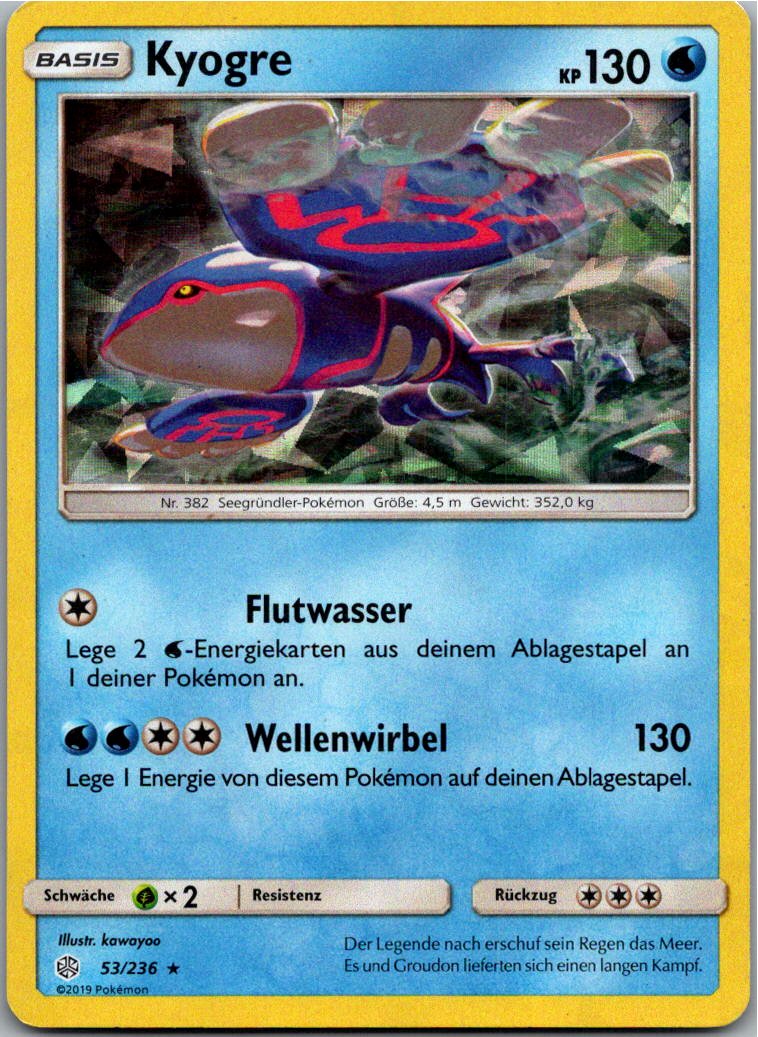 Kyogre 53/236 Welten im Wandel – Vorderseite
