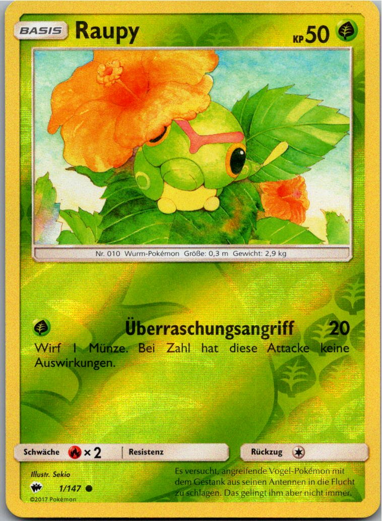 Raupy 1/147 Nacht in Flammen – Vorderseite