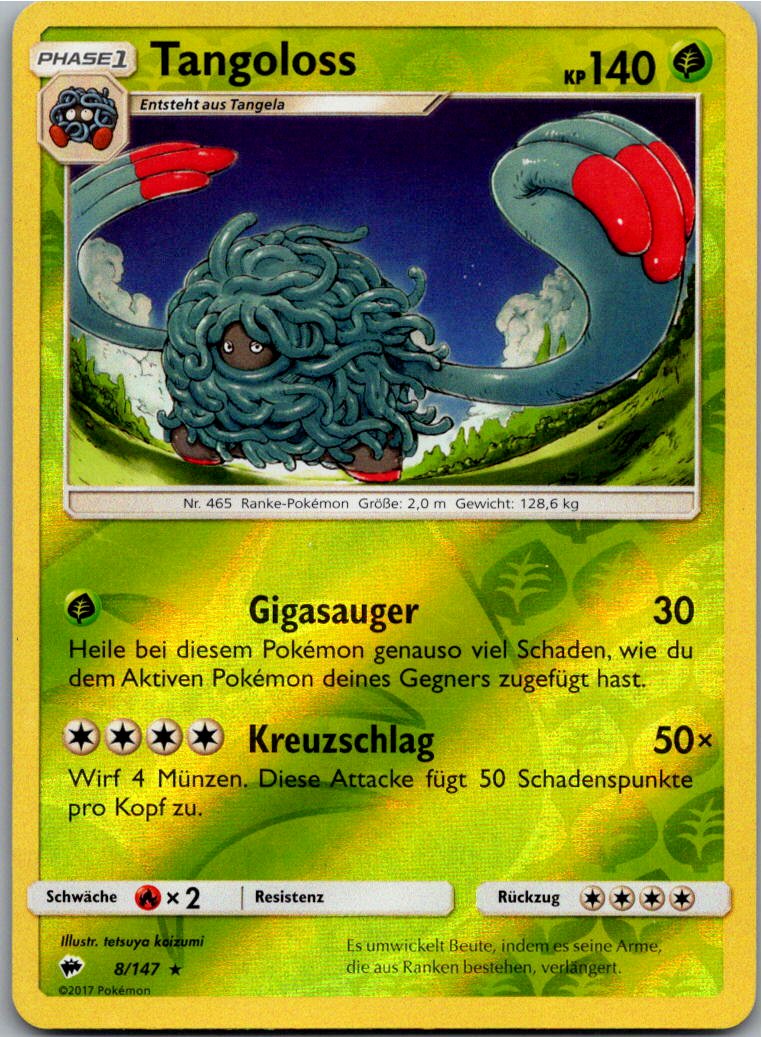 Tangoloss 8/147 Nacht in Flammen – Vorderseite