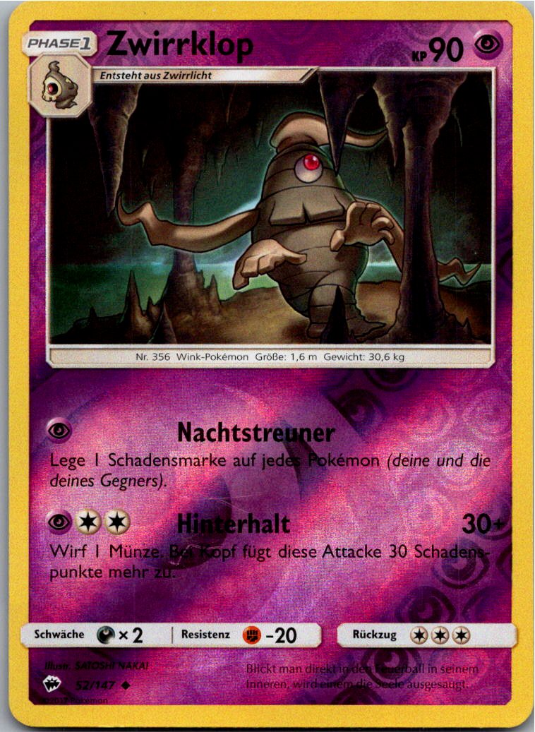 Zwirrklop 52/147 Nacht in Flammen – Vorderseite