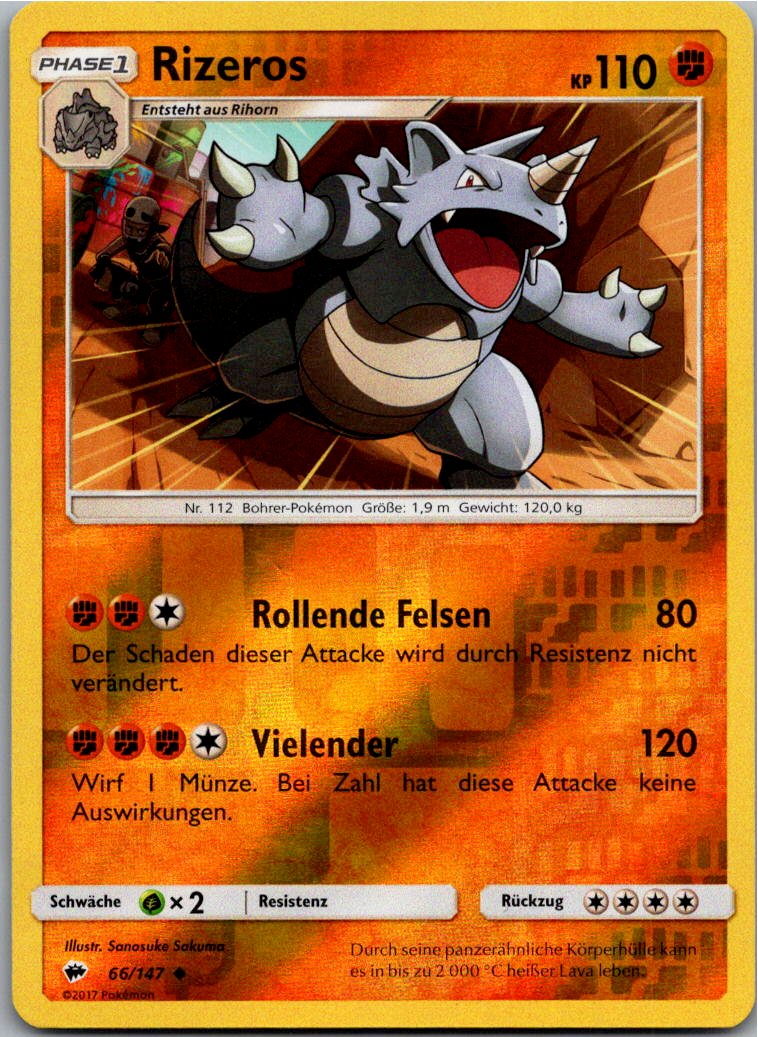 Rizeros 66/147 Nacht in Flammen – Vorderseite