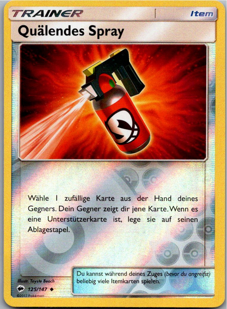 Quälendes Spray 125/147 Nacht in Flammen – Vorderseite