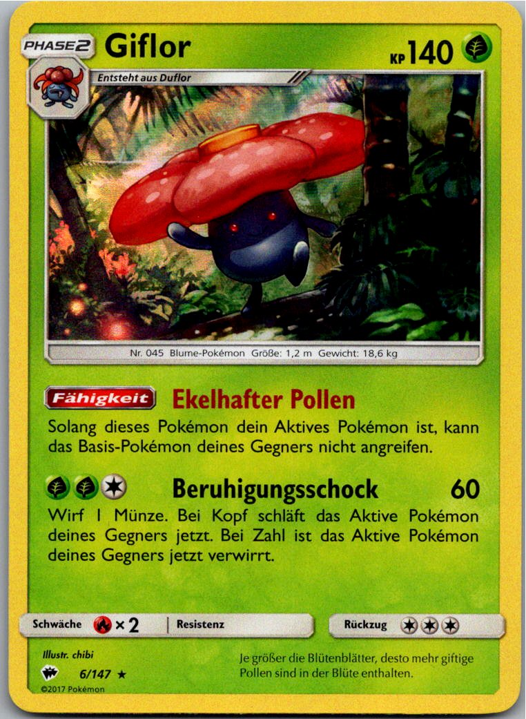 Giflor 6/147 Nacht in Flammen – Vorderseite