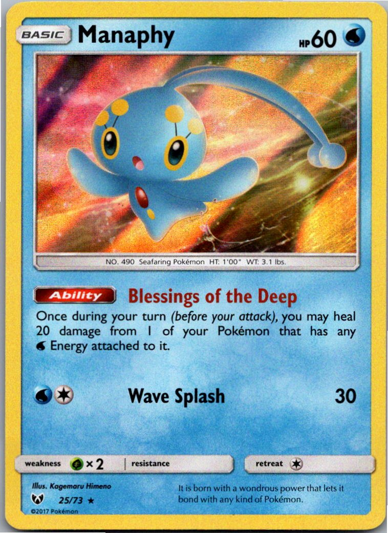 Manaphy 25/73 Schimmernde Legenden – Vorderseite