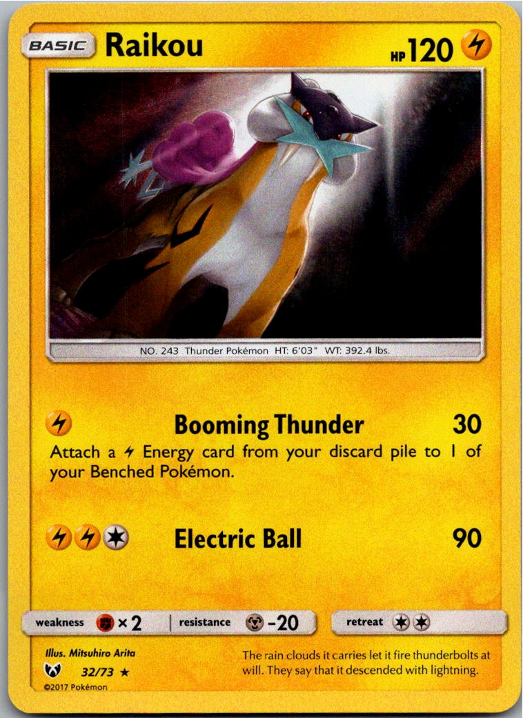Raikou 32/73 Schimmernde Legenden – Vorderseite