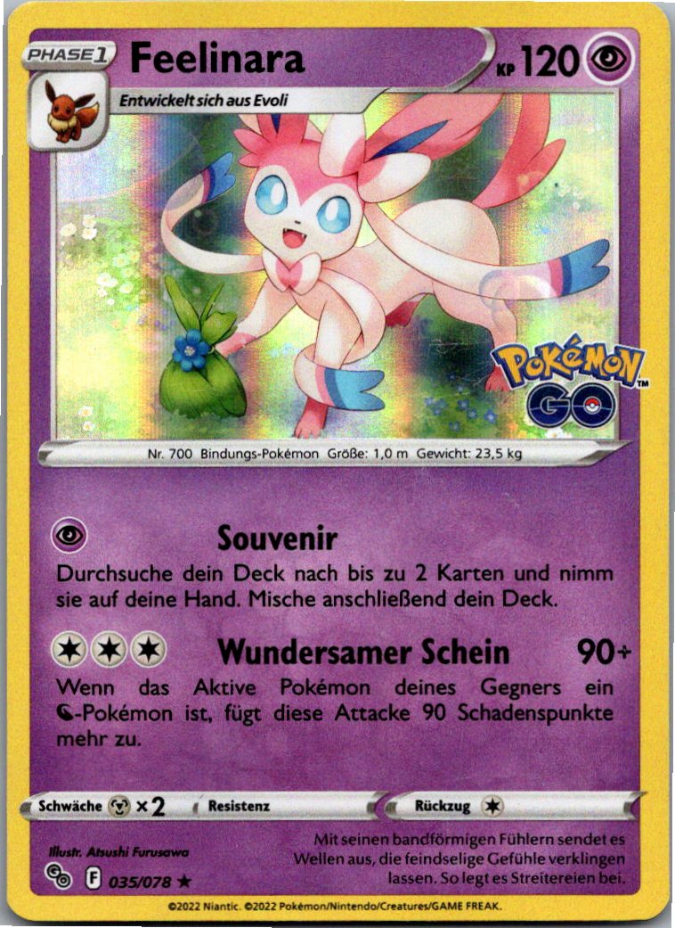 Feelinara 035/078 Pokémon GO – Vorderseite