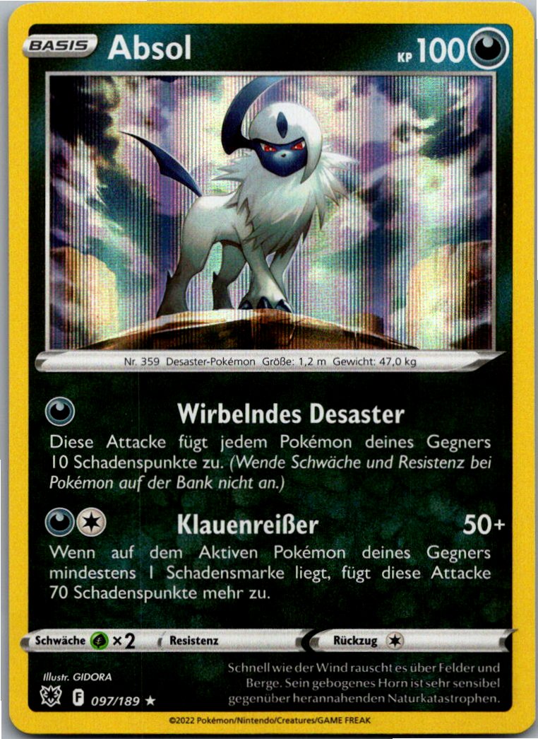 Absol 097/189 Astralglanz – Vorderseite