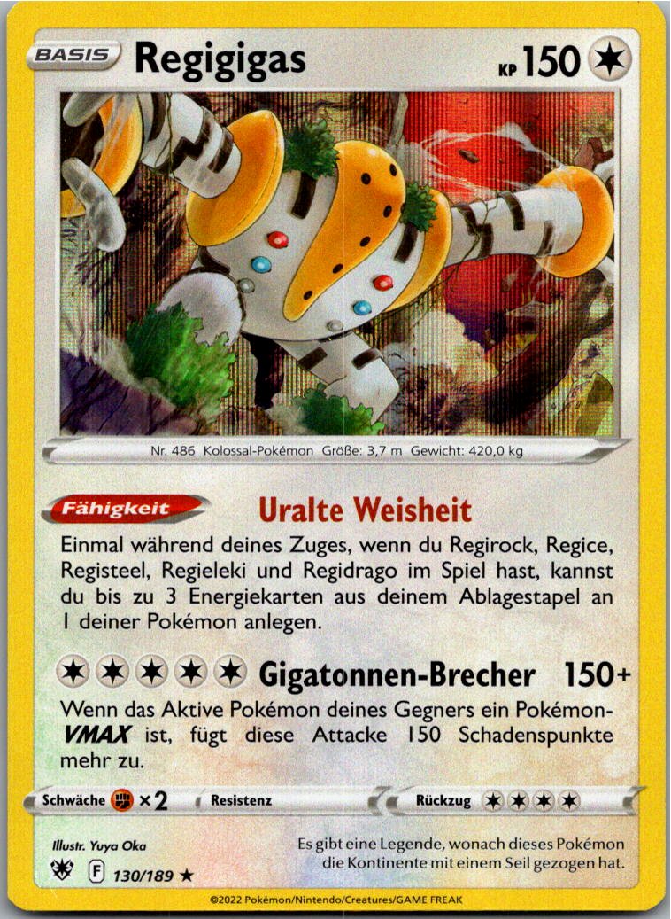 Regigigas 130/189 Astralglanz – Vorderseite