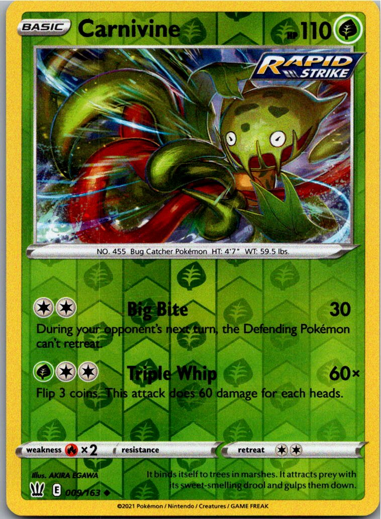 Carnivine Venuflibis 009/163 Kampfstile – Vorderseite