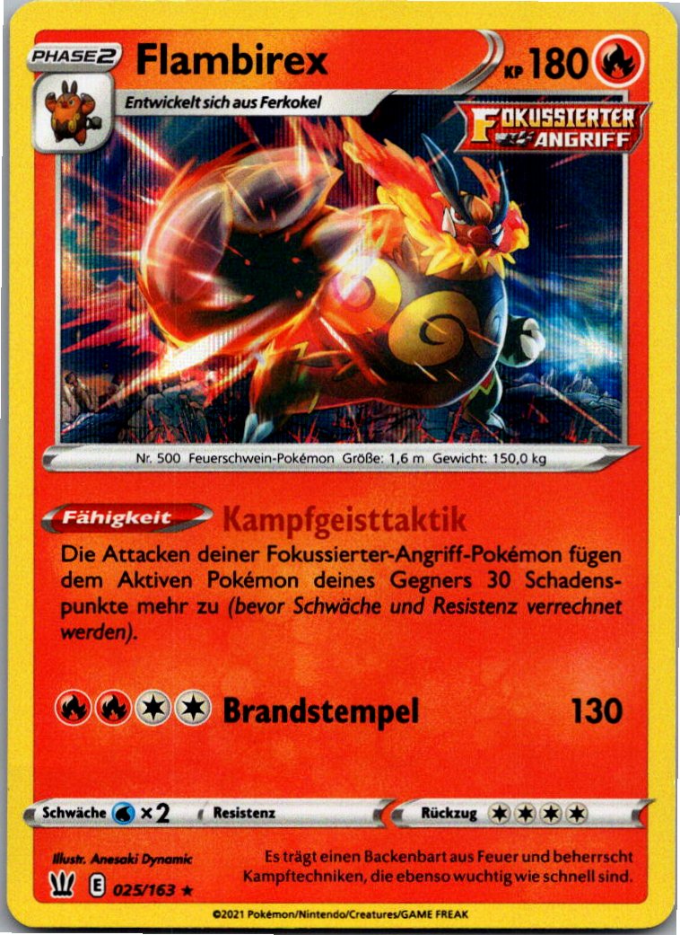 Flambirex 025/163 Kampfstile – Vorderseite