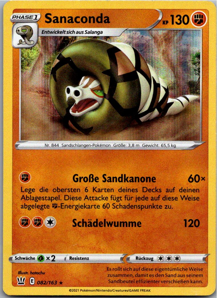 Sanaconda 082/163 Kampfstile – Vorderseite