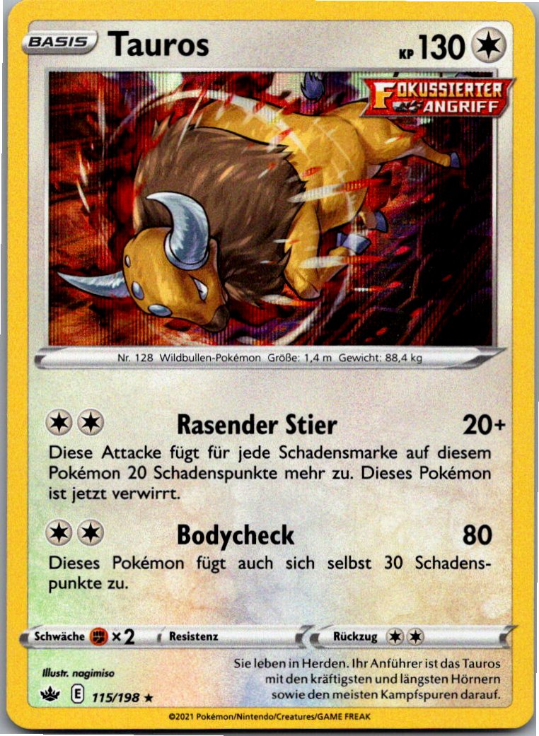 Tauros 115/198 Schaurige Herrschaft – Vorderseite