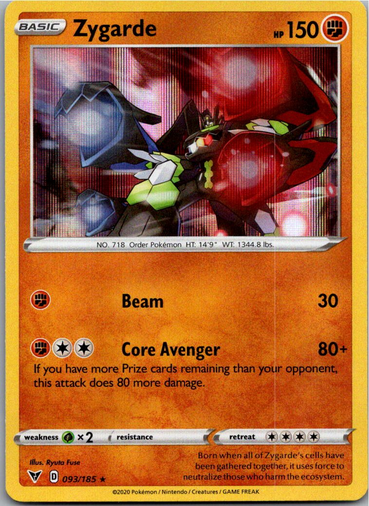 Zygarde 093/185 Farbenschock – Vorderseite