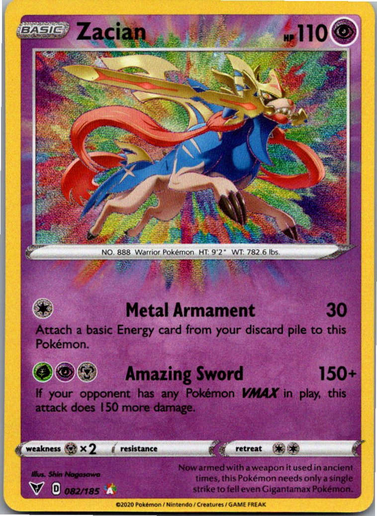 Zacian 082/185 Farbenschock – Vorderseite