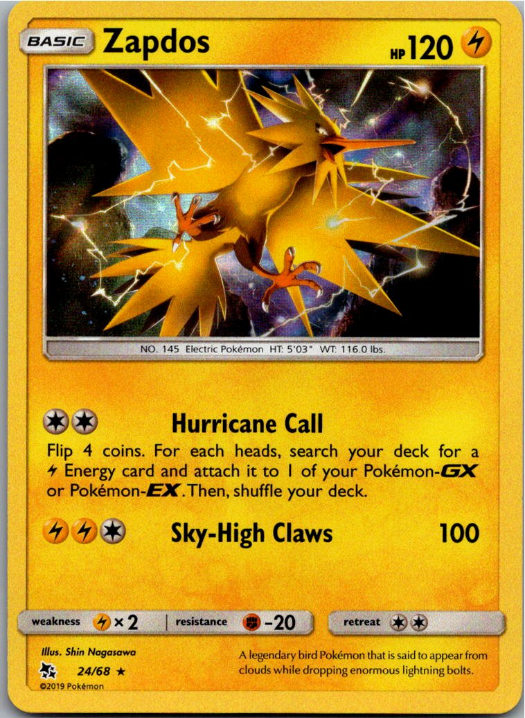Zapdos 24/68 Verborgenes Schicksal – Vorderseite