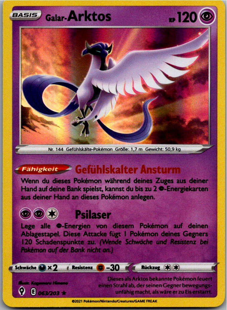 Galar-Arktos 063/203 Drachenwandel – Vorderseite