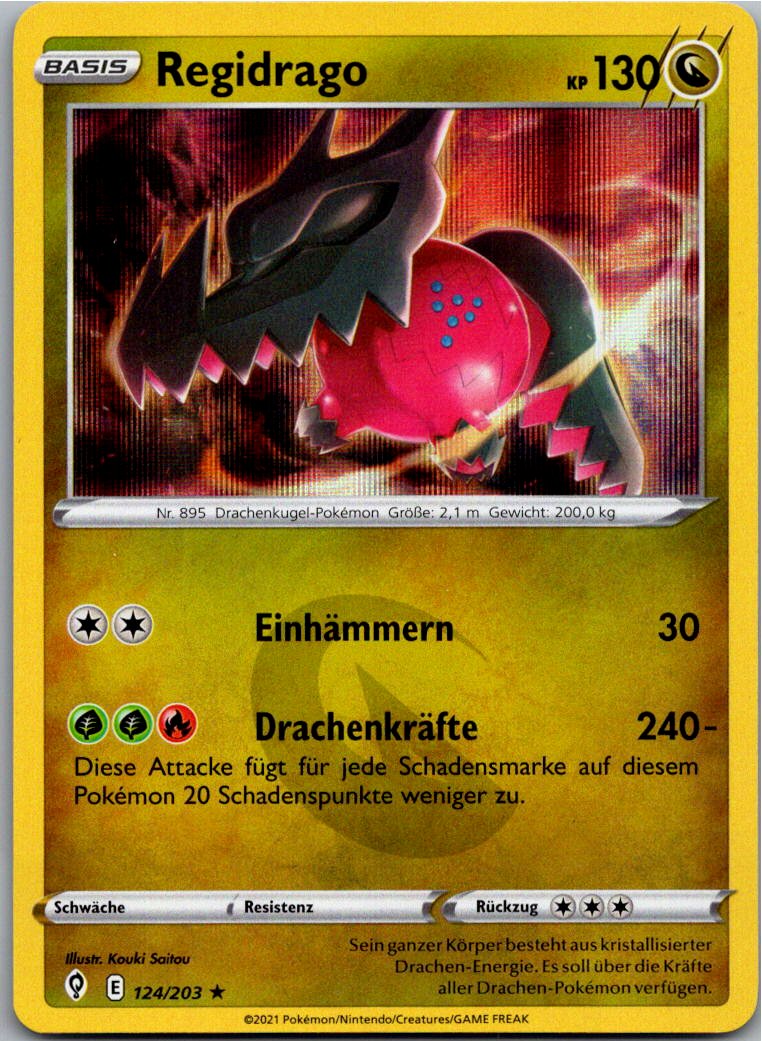 Regidrago 124/203 Drachenwandel – Vorderseite