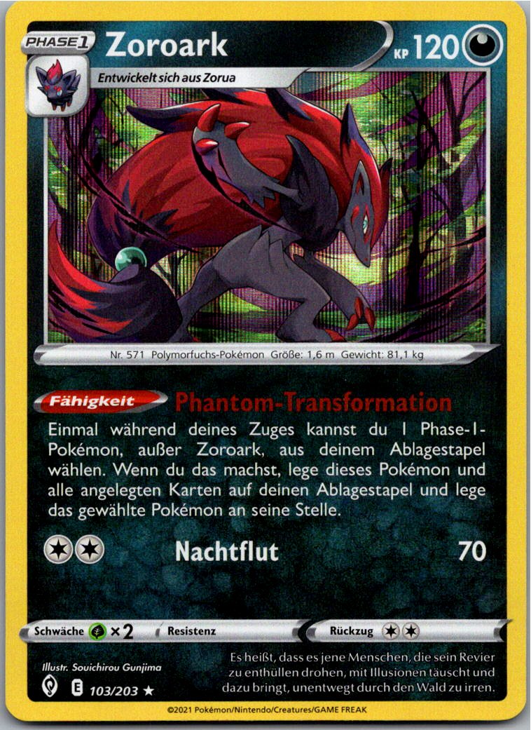 Zoroark 103/203 Drachenwandel – Vorderseite