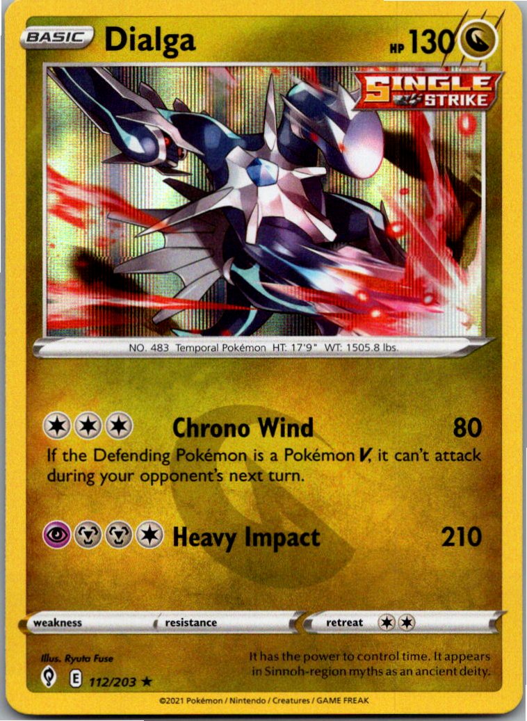 Dialga 112/203 Drachenwandel – Vorderseite