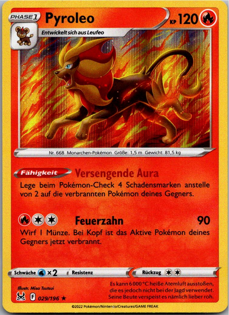 Pyroleo 029/196 Verlorener Ursprung – Vorderseite