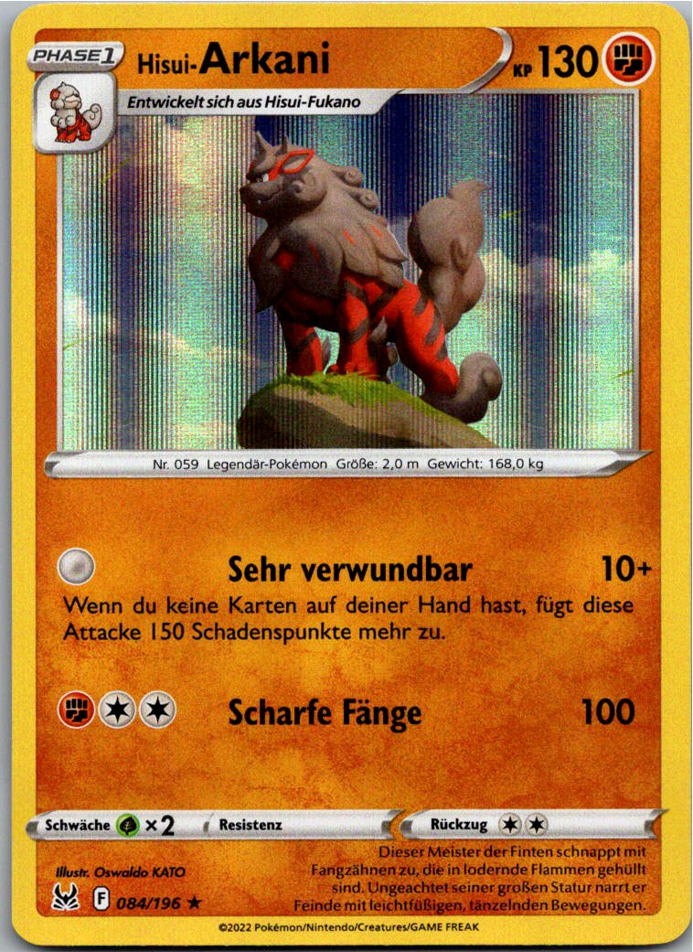 Hisui-Arkani 084/196 Verlorener Ursprung – Vorderseite