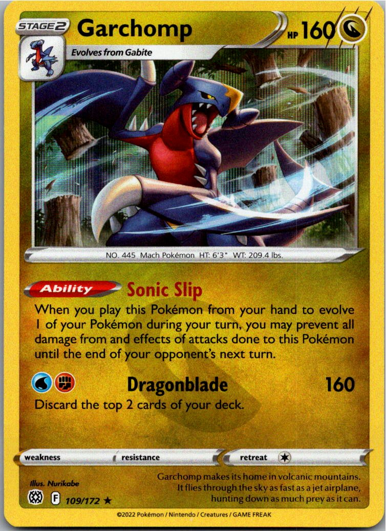 Garchomp Knakrack 109/172 Strahlende Sterne – Vorderseite