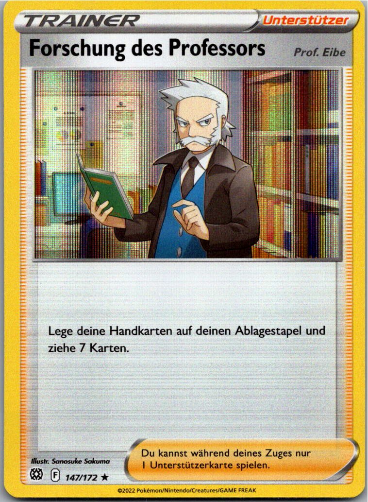 Forschung des Professors 147/172 Strahlende Sterne – Vorderseite
