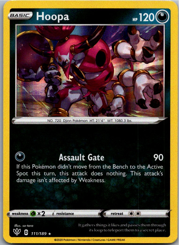Hoopa 111/189 Flammende Finsternis – Vorderseite