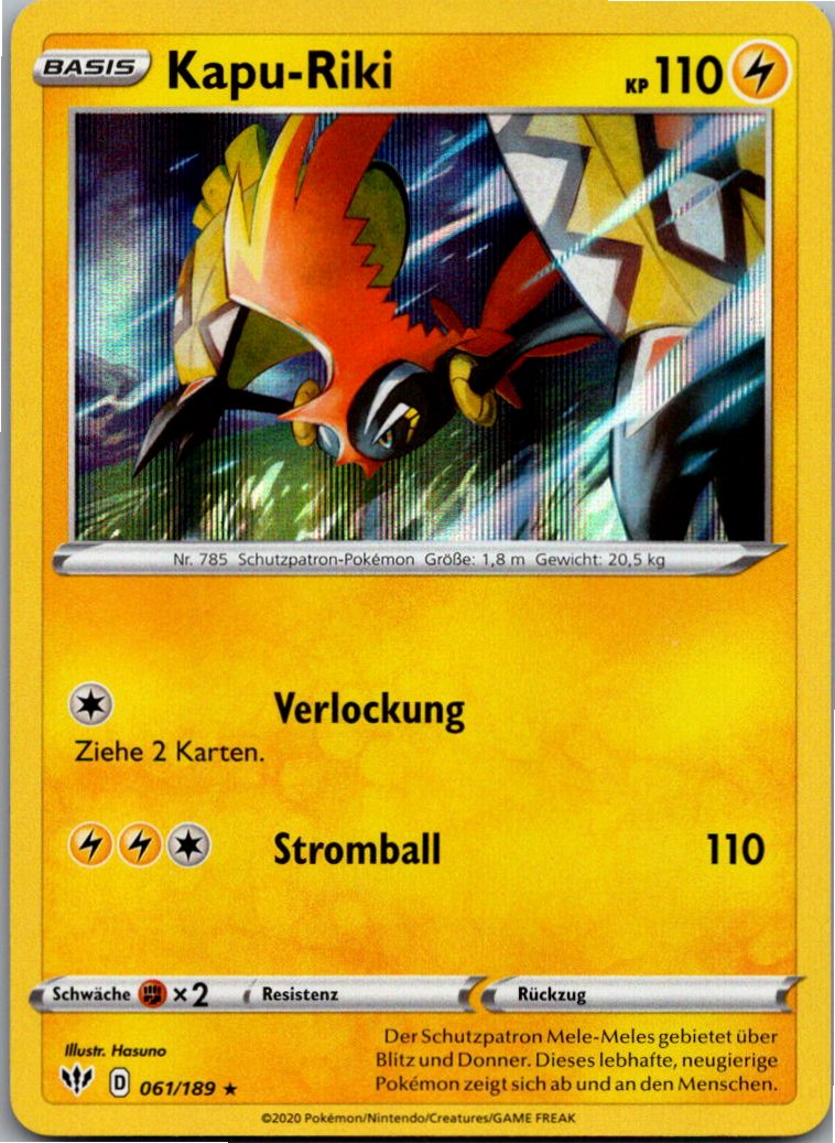 Kapu-Riki 061/189 Flammende Finsternis – Vorderseite