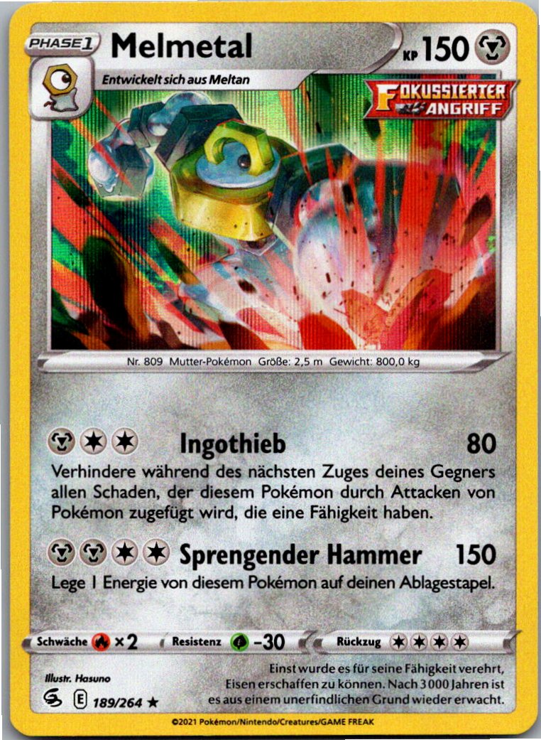 Melmetal 189/264 Fusionsangriff – Vorderseite