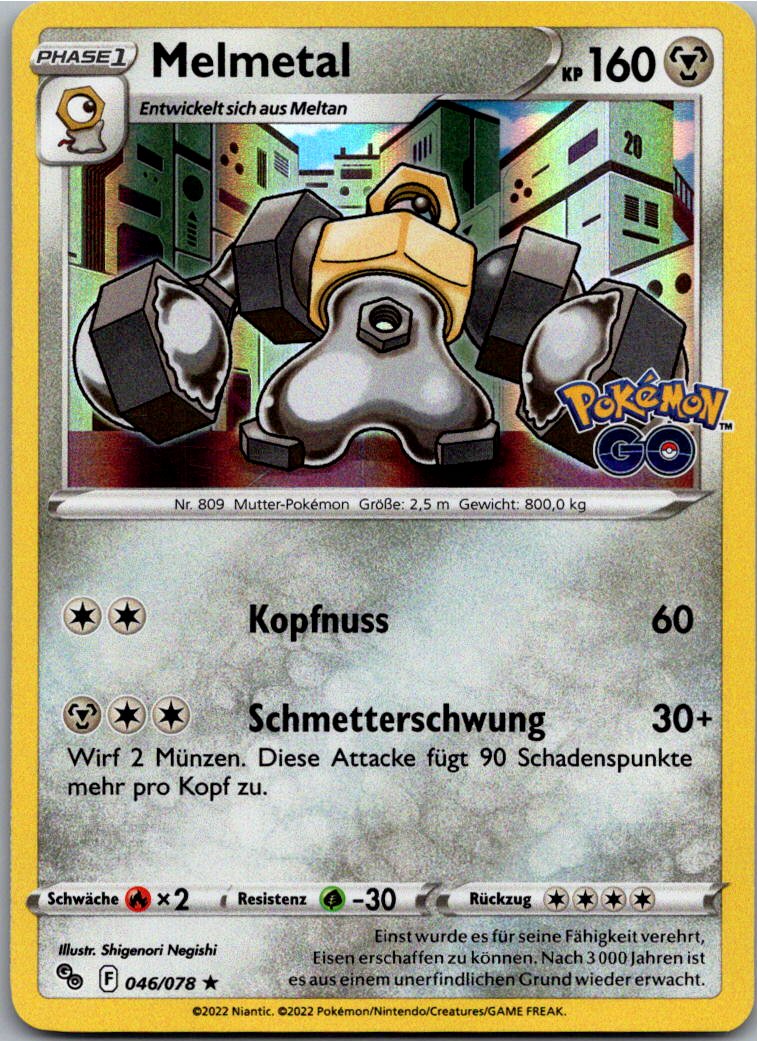Melmetal 046/078 Pokémon GO – Vorderseite