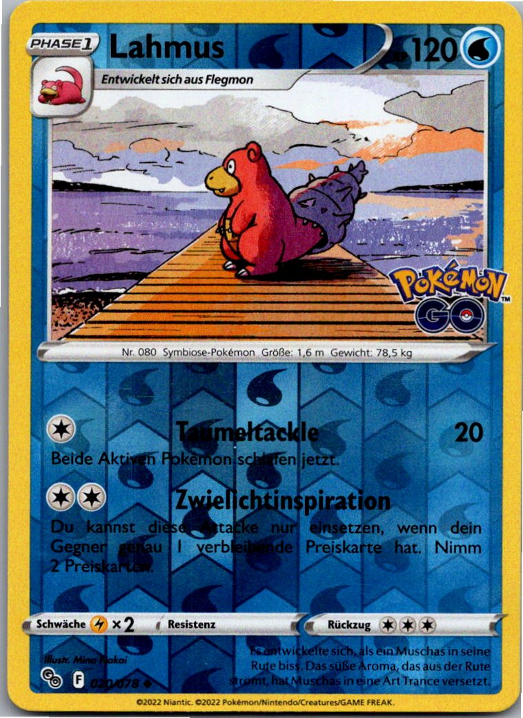Lahmus 020/078 Pokémon GO – Vorderseite