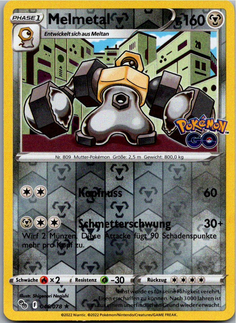 Melmetal 046/078 Pokémon GO – Vorderseite